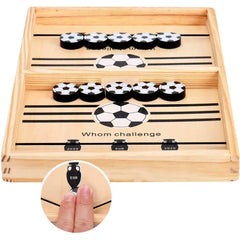 Wooden Fast Sling Puck Football Game – Fun Tabletop Board Game for Kids & Adults | Ahmad Toys