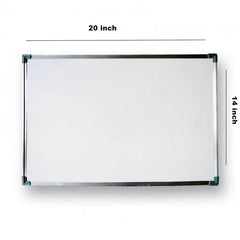 White Board 14 x 20 Inch with Free Marker & Eraser – Wall Mount Dry Erase Board