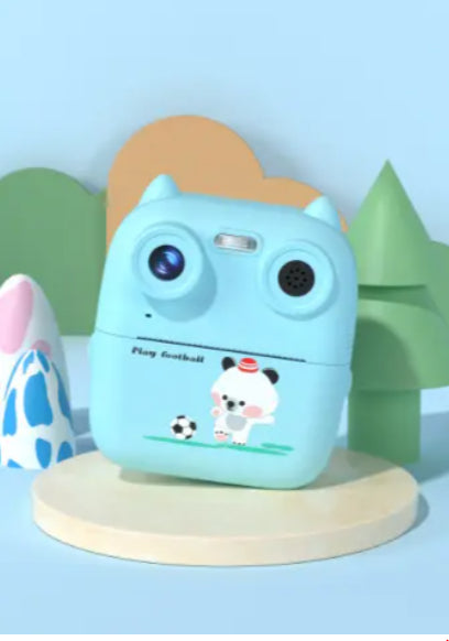Wireless 2.8 Inch Display Camera Printer with 3x Thermal Paper Rolls – Pink & Blue (Kids Camera) | Ahmad Toys