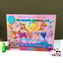Princess Makeup Set for Girls – Fashion Beauty Kit with Eye Shadow, Lip Gloss & Accessories