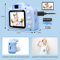 Kids Digital Camera with, Rechargeable Mini Camera for Children with Lanyard