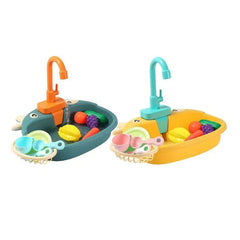 Kids Kitchen Sink Toy with Real Running Water – Educational Pretend Play Set for Toddlers (Ages 2–6)