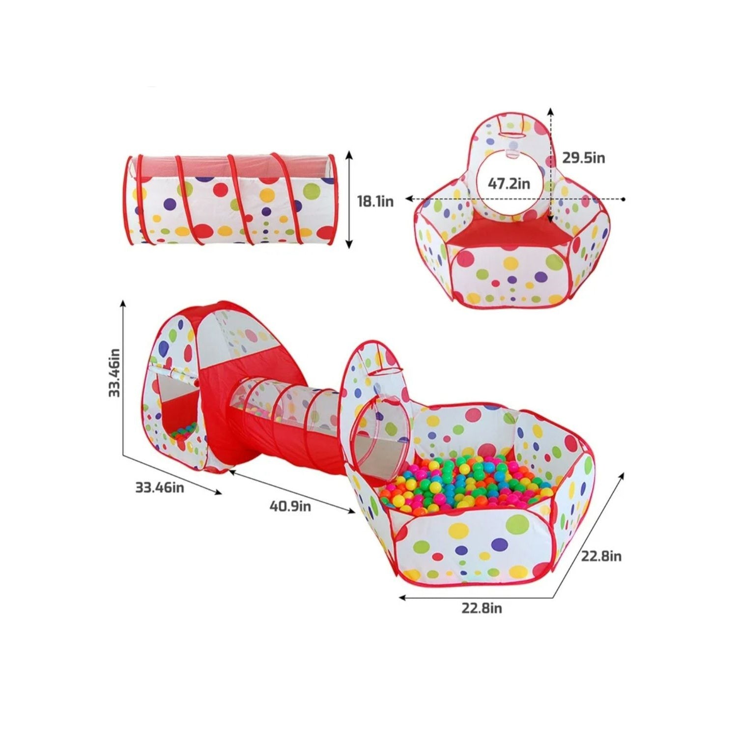Kids Foldable Tent House – Fun Indoor & Outdoor Play Tent