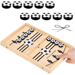 Wooden Fast Sling Puck Football Game – Fun Tabletop Board Game for Kids & Adults | Ahmad Toys