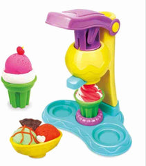 DIY Color Clay Ice Cream Party Set – 6 Colors Clay with Ice Cream Maker & Tools for Kids | Ahmad Toys