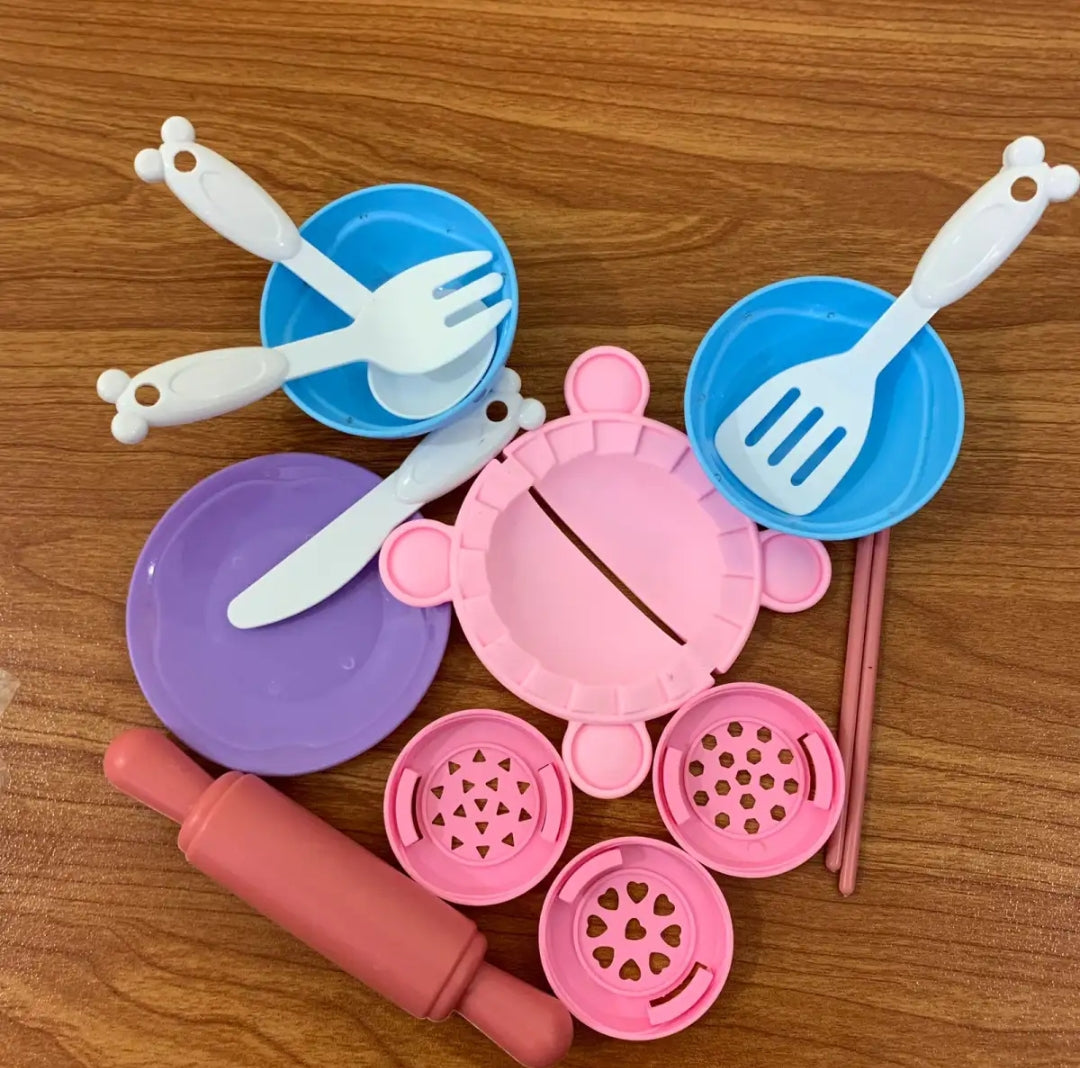 Color Clay DIY Noodle Maker Playset – Creative Clay Toy Kit for Kids (6 Colors, Age 3+)