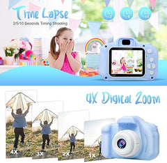 Kids Digital Camera with, Rechargeable Mini Camera for Children with Lanyard