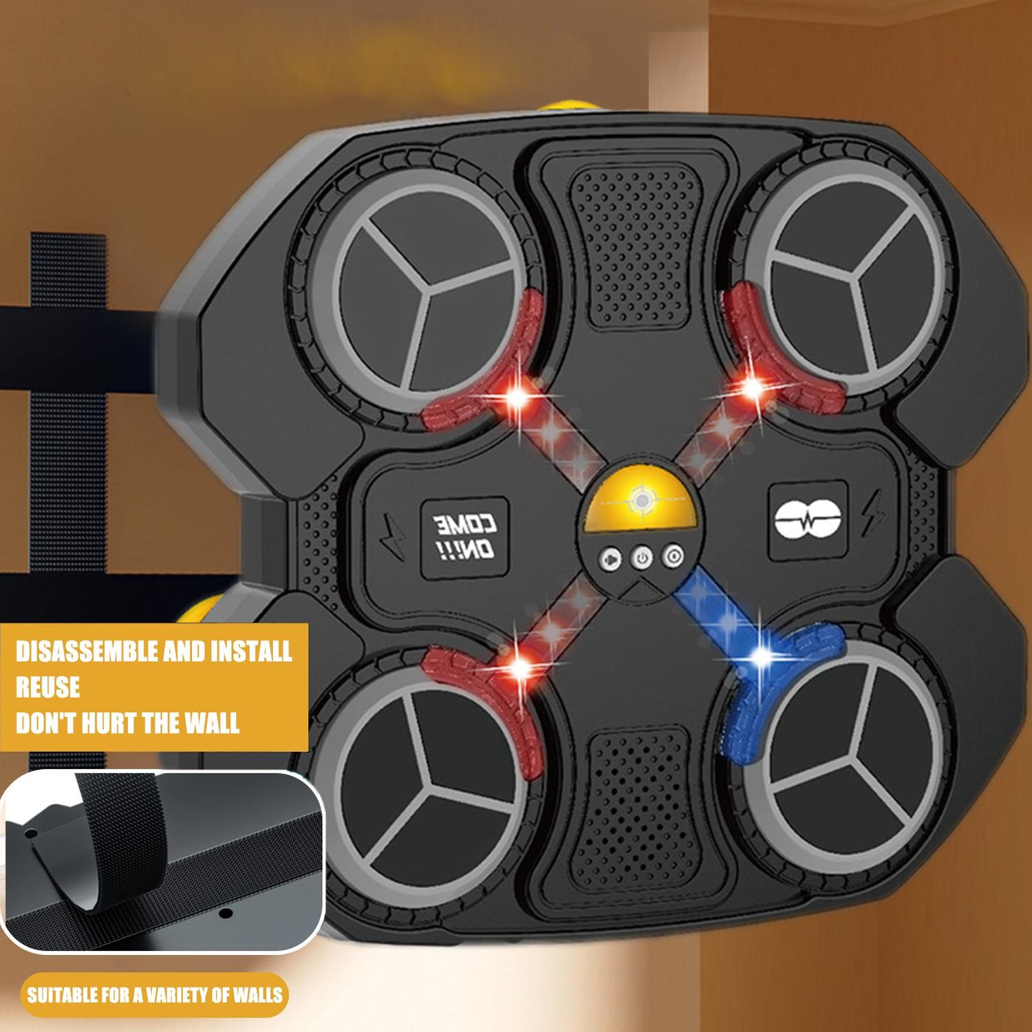 Smart LED Boxing Reaction Pad – Punch, Light, and Train with Rhythm!