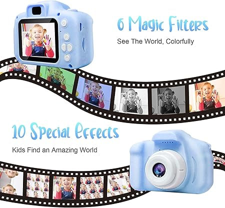 Kids Digital Camera with, Rechargeable Mini Camera for Children with Lanyard