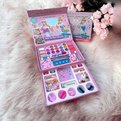 Princess Makeup Set for Girls – Fashion Beauty Kit with Eye Shadow, Lip Gloss & Accessories