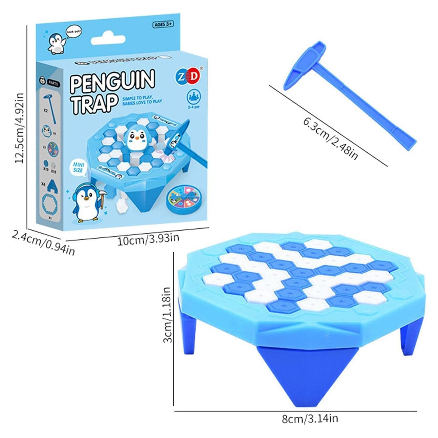 Penguin Trap Game Mini | Fun Ice Breaking Tabletop Toy for Kids & Family