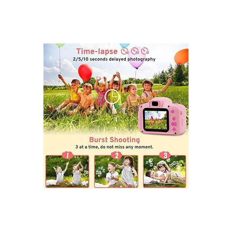 Kids Digital Camera with, Rechargeable Mini Camera for Children with Lanyard