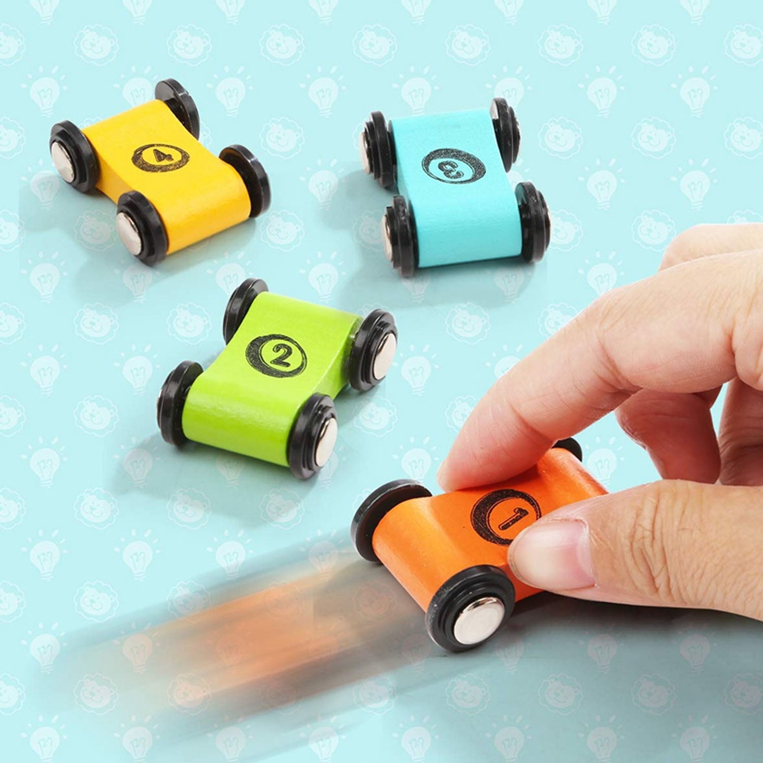 Wooden Car Ramp Racer Toy – 4 Level Track with Mini Cars | Montessori Toy Ahmad Toys
