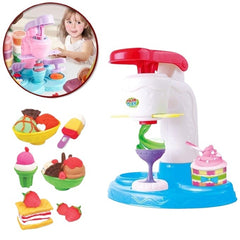 DIY Color Clay Ice Cream Party Set – 6 Colors Clay with Ice Cream Maker & Tools for Kids | Ahmad Toys
