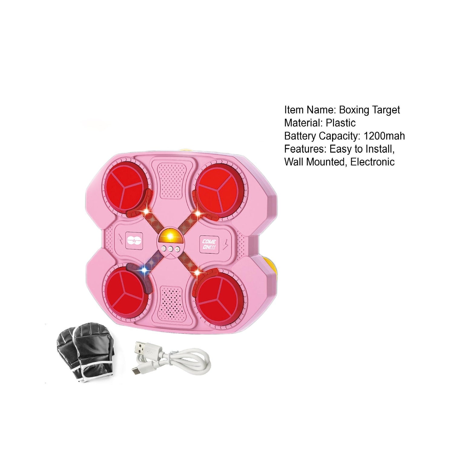 Smart LED Boxing Reaction Pad – Punch, Light, and Train with Rhythm!