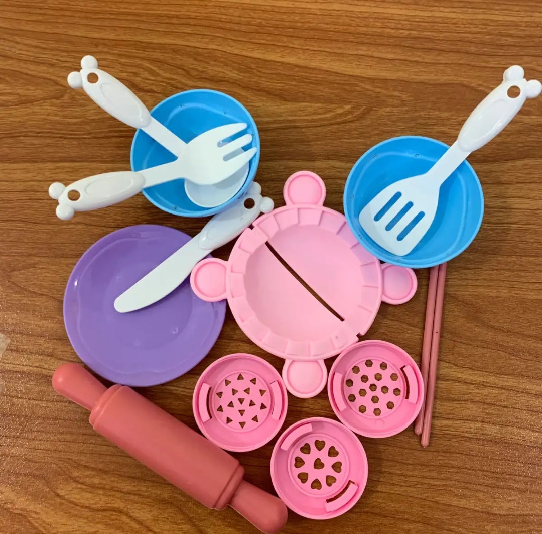 Color Clay DIY Noodle Maker Playset – Creative Clay Toy Kit for Kids (6 Colors, Age 3+)